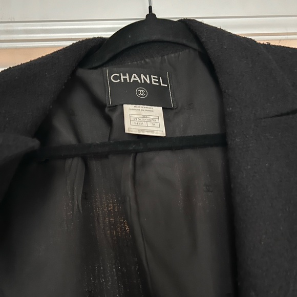 Black wool Chanel blazer